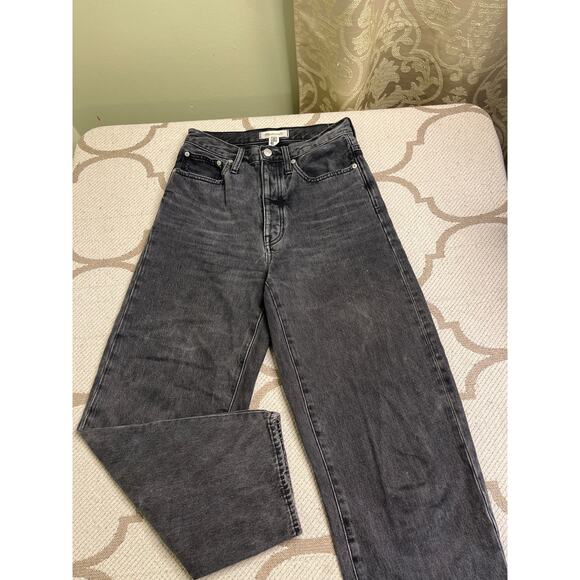 Madewell Balloon Button fly Jeans in Noll Wash, size 24, style: md690 - Picture 3 of 16
